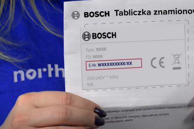 Tabliczka znamionowa bosch