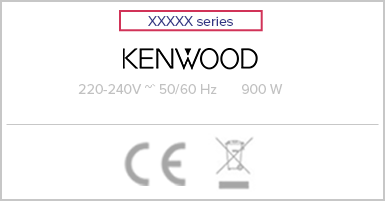 tabliczka znamionowa Kenwood