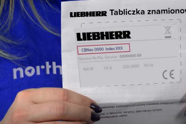 Tabliczka znamionowa liebherr