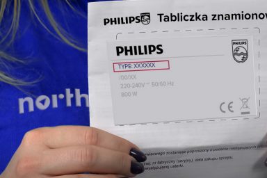 Tabliczka znamionowa philips