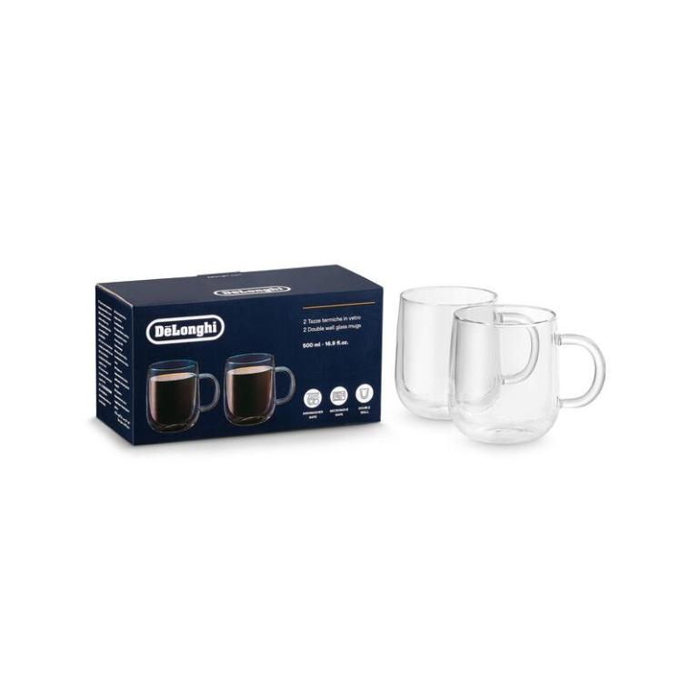 DLSC327 DOPPELWANDIGE GLASBECHER, 500 ML, 2ER-SET DELONGHI,0