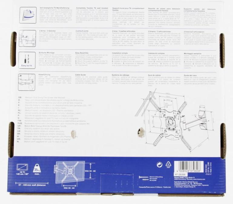 Mocowanie | Uchwyt ścienny do telewizora Toshiba 37980,2