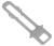 Haczyk zatrzasku do drzwi do zmywarki do Hotpoint Ariston LTF11H121EU