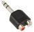 Adapter Jack 6,3mm stereo - CINCH