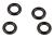 Uszczelka 3.8x1.5mm czarna 4szt. do ekspresu do kawy Siemens TE515201RW/01