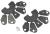 Element dystansowy do kuchenki do Siemens BF525LMS0/01