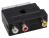Adapter SCART - CINCH x3 z przełącznikiem do Sony DCR-TRV33E