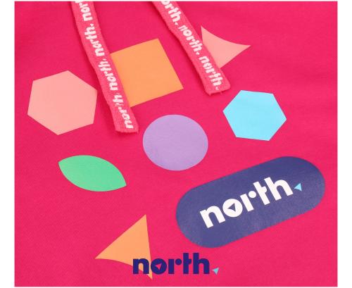 Bluza North oversize różowa (rozmiar XL) detale