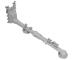 Ramię spryskiwacza górnego do zmywarki do Beko DFS26024W,2