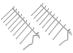 Grzebienie dolnego kosza do zmywarki do Bosch SMV88TX03E/11,1