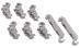 Zaczepy grzebienia kosza na naczynia (zestaw) 8szt. do zmywarki Siemens SR76T095EU/23,0