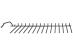 Grzebienie dolnego kosza do zmywarki do Bosch SMI46GS01E/01,3