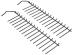 Grzebienie dolnego kosza do zmywarki do Siemens SN457W04MS/01,0