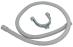 Wąż odpływowy 21x21mm do pralki do LG WD-8013CP,1
