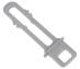 Haczyk zatrzasku do drzwi do zmywarki do Hotpoint Ariston LTB6B019CEU,0