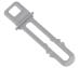 Haczyk zatrzasku do drzwi do zmywarki do Hotpoint Ariston LTB6B019CEU,1