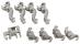Zaczepy grzebienia kosza na naczynia (zestaw) do zmywarki Siemens SR66T096EU/23,0