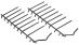 Grzebienie dolnego kosza do zmywarki do Bosch SBV68MD02E/60,0