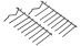 Grzebienie dolnego kosza do zmywarki do Bosch SMI46GS01E/01,1