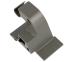 Prawa obudowa zawiasu górnego do lodówki Samsung RB34K6032SS/EF,1