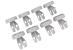 Rolki dolnego kosza 8szt. do zmywarki do Whirlpool ADG 6353 A+ PC FD,1