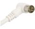 Kabel antenowy IEC wtyk / gniazdo biały 1,5m COM,2