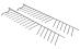 Grzebienie dolnego kosza do zmywarki do Bosch SMV99T10NL/86,1