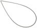 Obejma tylna fartucha drzwi do pralki Grundig GW5P58410W,1