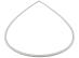 Obejma tylna fartucha drzwi do pralki Gorenje W7523PL,2