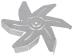 Śmigło wentylatora do piekarnika do Electrolux EOB65300X EU R08 AF,1