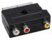 Adapter SCART - CINCH x3 z przełącznikiem do Sony DCR-TRV33E,0