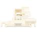 Zamek drzwi do zmywarki do Beko DFS28131X,3