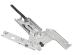 Prawy zawias drzwi do zmywarki do Indesit DSG5741NX,1