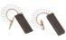 Szczotki węglowe silnika 12.5x36x5mm za 00154740 do pralki Siemens WS10X46APL/23,1