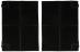Filtr węglowy prostokątny FW-P do okapu do Franke FBI 722 XS 195x140mm,2