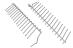 Grzebienie górnego kosza do zmywarki do Siemens SN56N697EU/B6,0