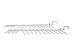 Grzebienie dolnego kosza do zmywarki do Siemens SR656X01TE/01,3