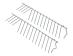 Grzebienie dolnego kosza do zmywarki do Bosch SPV66TX00E/51,1