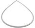 Obejma tylna fartucha drzwi do pralki Sharp ES-HFH814AW3-FR,3