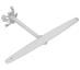 Spryskiwacz górny z ramieniem do zmywarki Ikea DWH B80 W,1