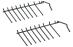 Grzebienie dolnego kosza do zmywarki do Siemens SX56M597EU/50,0