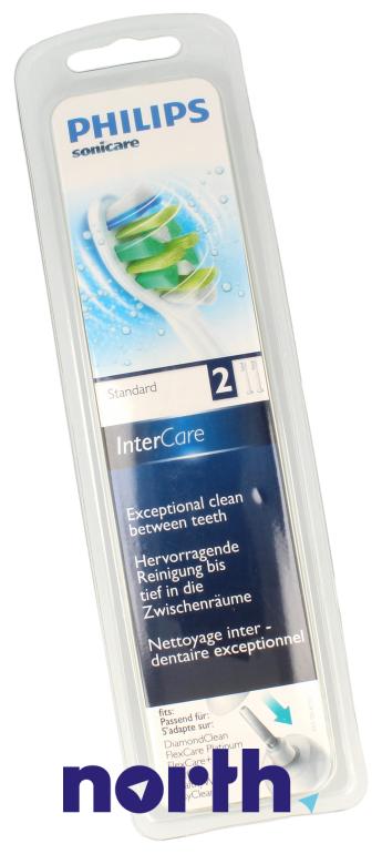 Końcówki Sonicare (2szt.) InterCare HX900207 do szczoteczki do zębów Philips HX6932/10,3