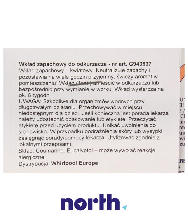 Wkład zapachowy kwiatowy 10szt. ACT200 do odkurzacza Tefal TW3985EA/4Q0,2
