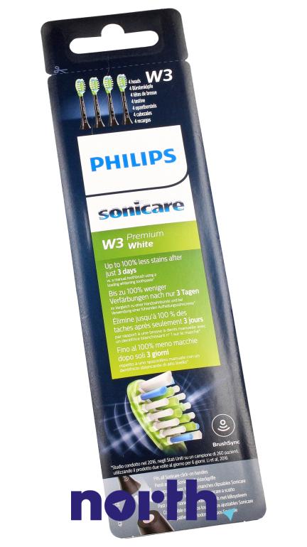 Końcówki Sonicare (4szt.) Premium White HX906433 do szczoteczki do zębów Philips HX6311/07,4