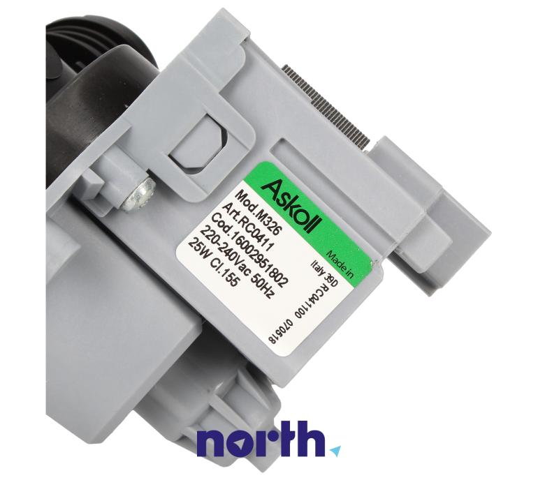 Pompa odpływowa kompletna pompy do pralki AQS73F09EU (Hotpoint Ariston) C00282341,3