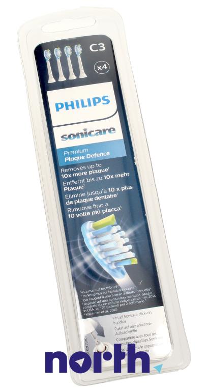 Końcówki Sonicare (4szt.) Premium Plaque Defence HX9044/17 do szczoteczki do zębów Philips HX6511/02,4