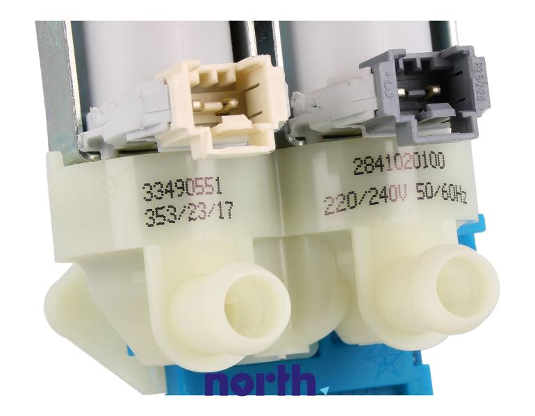 Elektrozawór podwójny do pralki Beko PWTV9744XWA,4