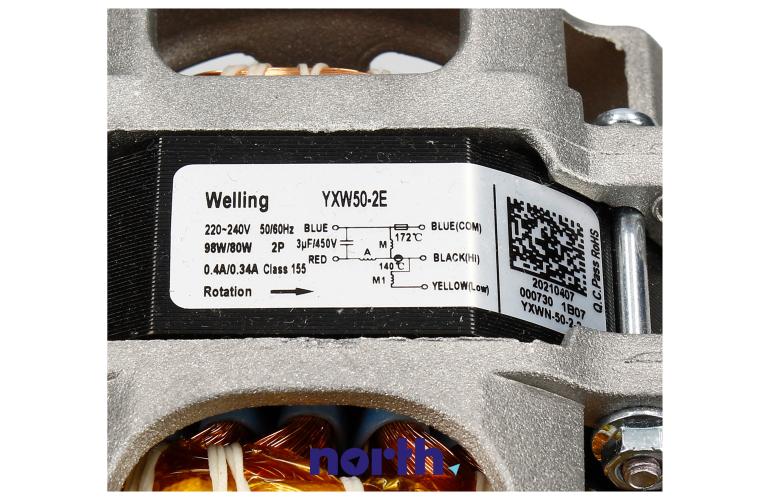 Pompa myjąca bez turbiny do zmywarki do Samsung DW60M6050BB/EE,4