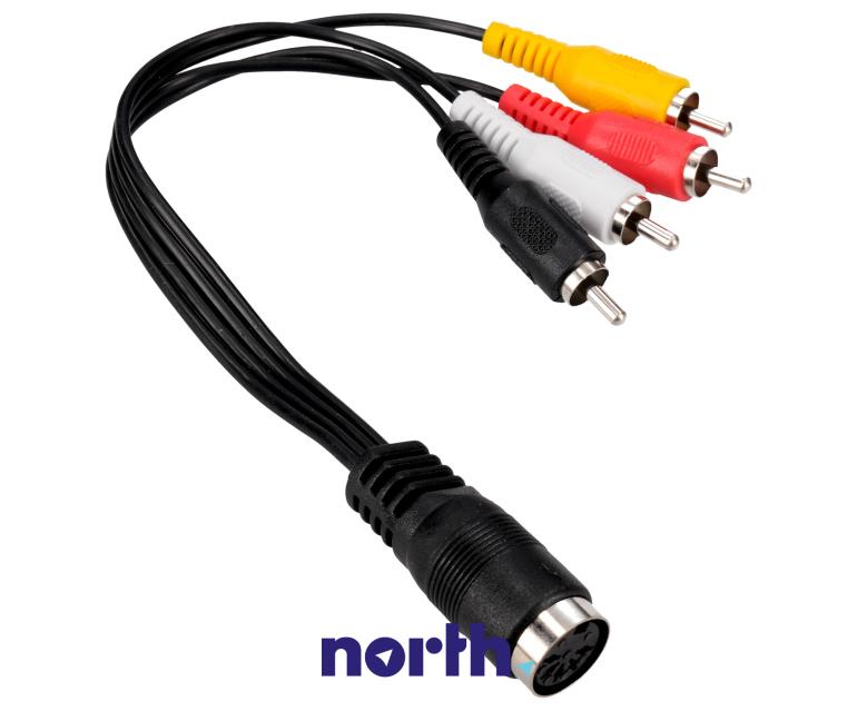 Kabel DIN 5 pin - CINCH x4 0.2m,0