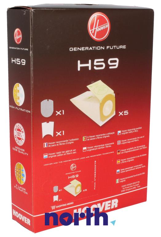 Worki papierowe do odkurzacza do Hoover HF18RXL 011,1